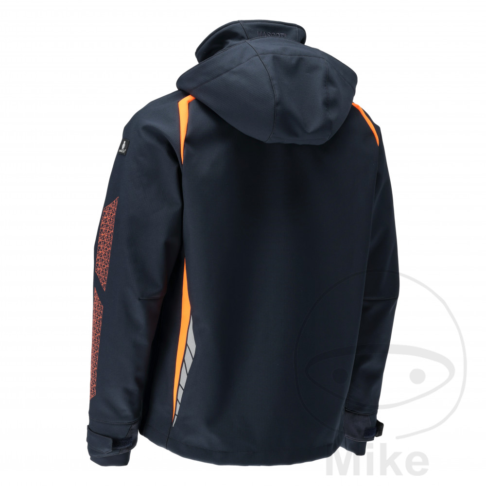 Veste softshell Mascot MCT gris M avec capuche noir-bleu/orange - vue 3