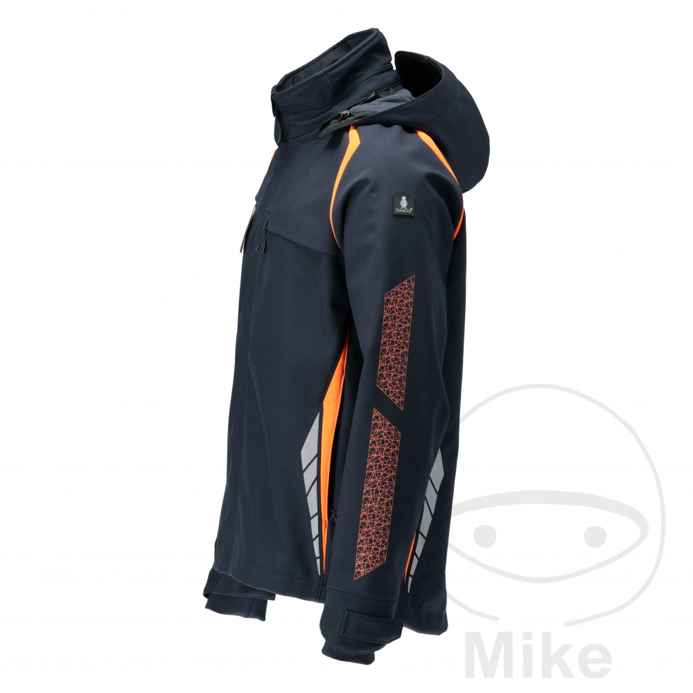 Veste softshell Mascot MCT gris taille L capuche noir-bleu/orange - vue 2