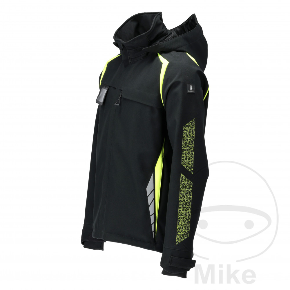 Mascot Veste Softshell MCT Gris Taille L Capuche Noir/Jaune - vue 2