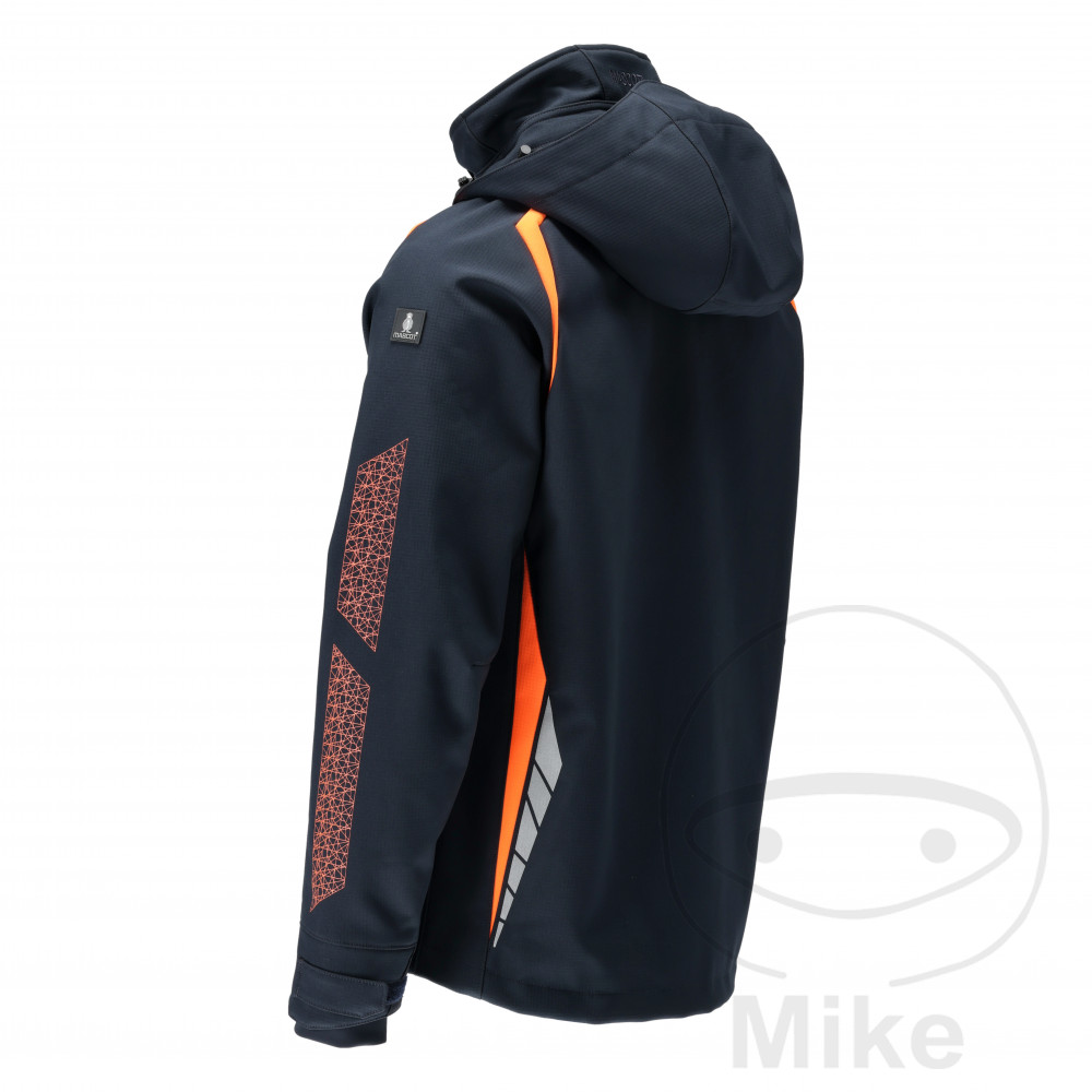 Veste softshell Mascot MCT grise taille M capuche noir-bleu/orange - vue 2