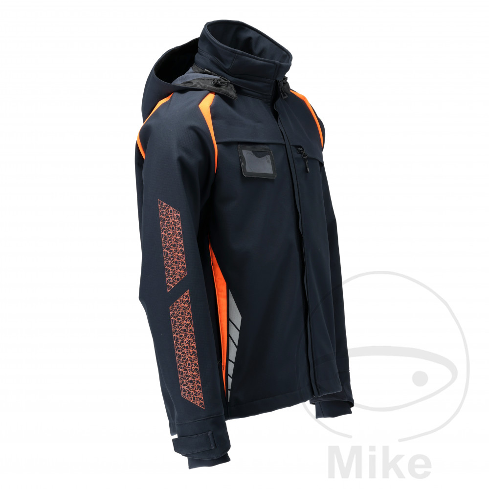 Veste softshell Mascot MCT grise taille M capuche noir-bleu/orange - vue 4