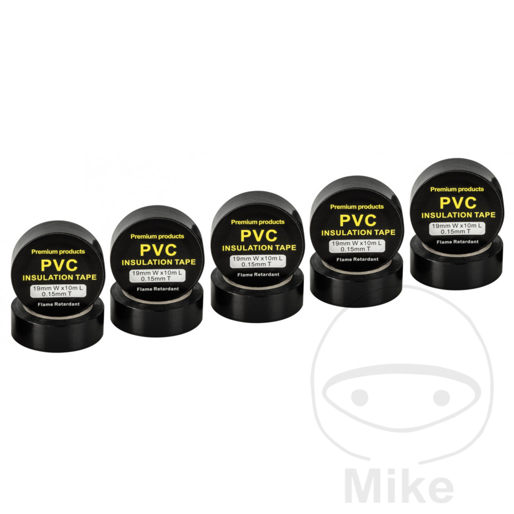 Ruban isolant 19 mm 10 mètres noir ACV - Paquet de 10 pièces - vue 2
