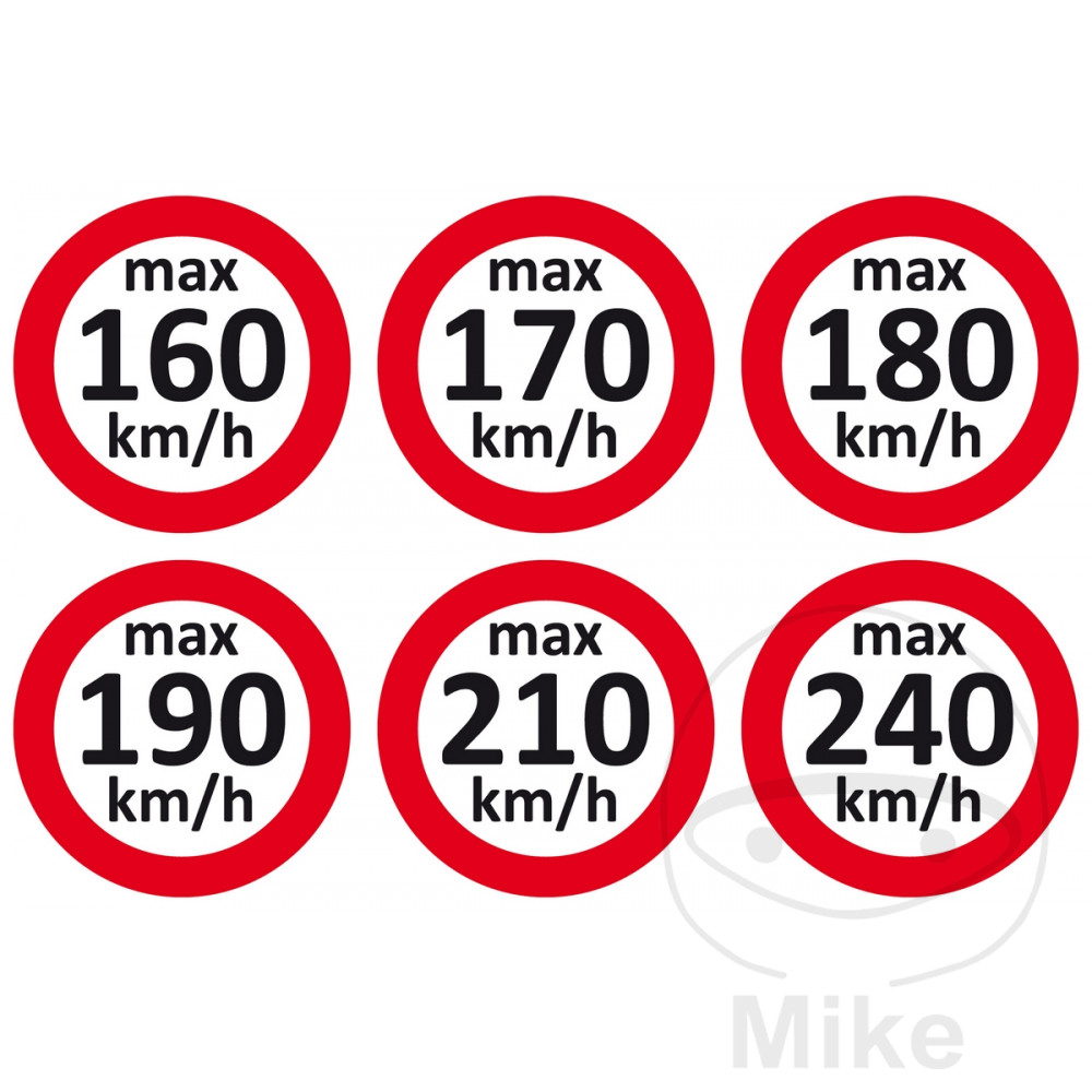 Sticker 160-240 km/h pack 6 boîtes de 100 pièces Eichner - vue 3