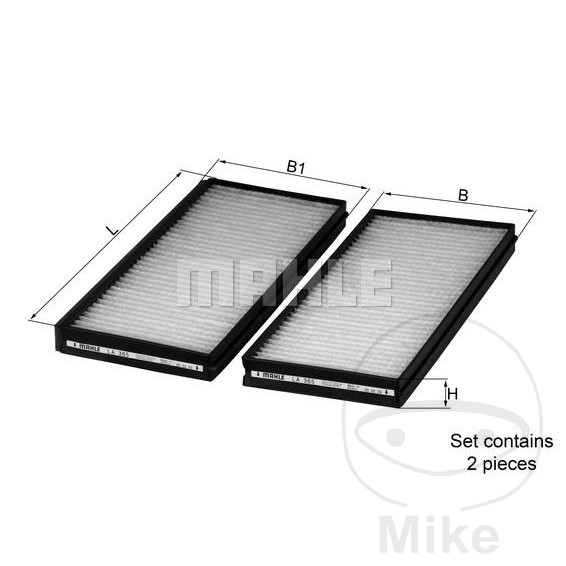 Kit filtre à air intérieur Mahle LA365/S
