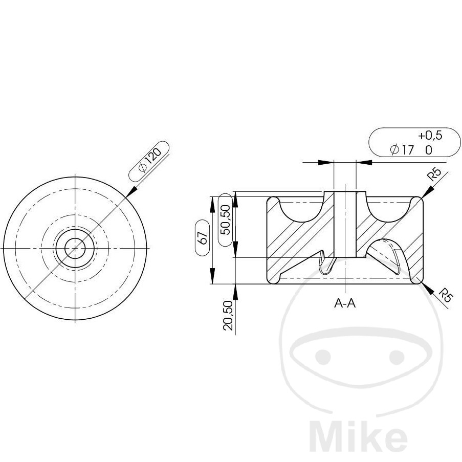 Davier en caoutchouc Replika 120x75x17 mm - vue 2
