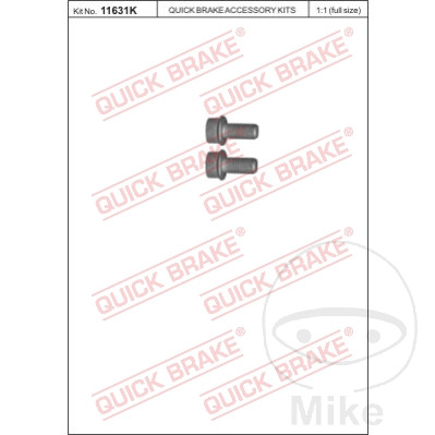 Kit de vis de frein Quick Brake M10X1.25X20 - 2 pièces - vue 2
