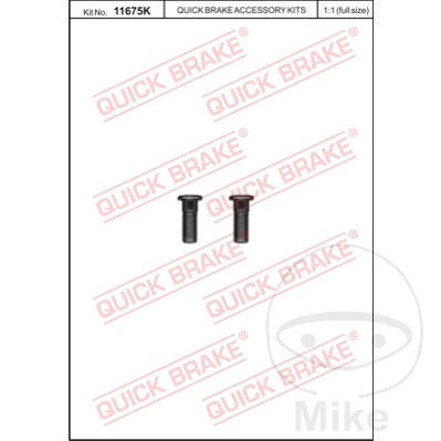 Jeu de vis pour étrier de frein Quick Brake - 2 pièces - vue 2