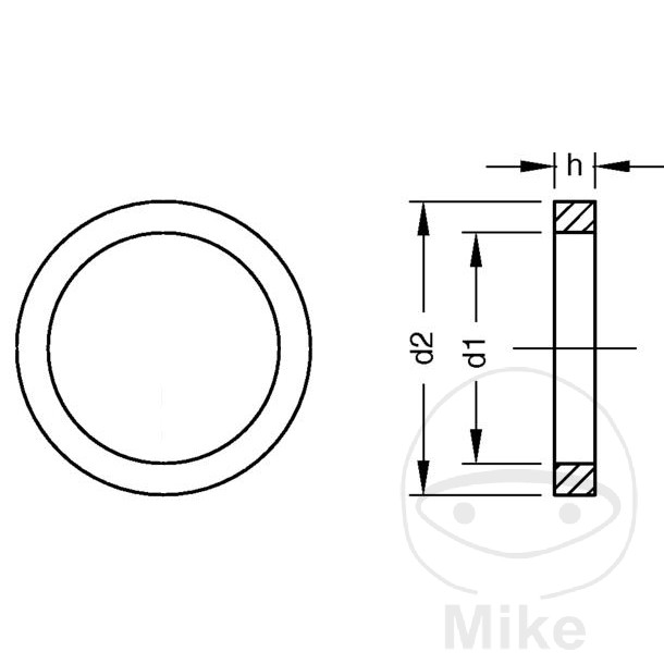 Bague d'étanchéité aluminium 26X32 DIN 7603 Dresselhaus - Pack de 100 pièces - vue 2