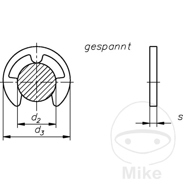 Bagues de benne galvanisées 7.0 6799 Dresselhaus - Pack de 100 pièces - vue 2