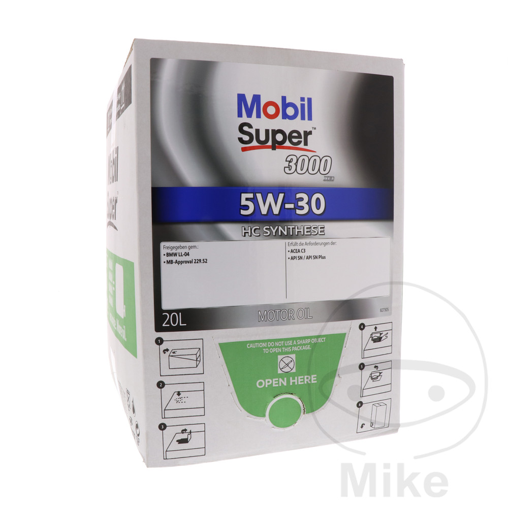 Mobil Huile Moteur 5W30 SUP 3000 20 L Bag in Box - vue 2