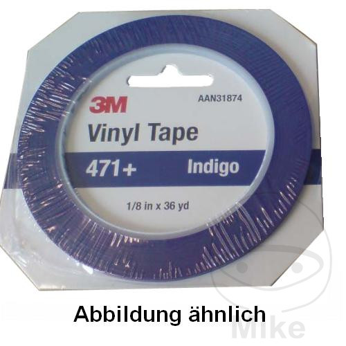 Bande de contour 3M 471 Plus 3 mm 33 m scotch bleu - vue 2