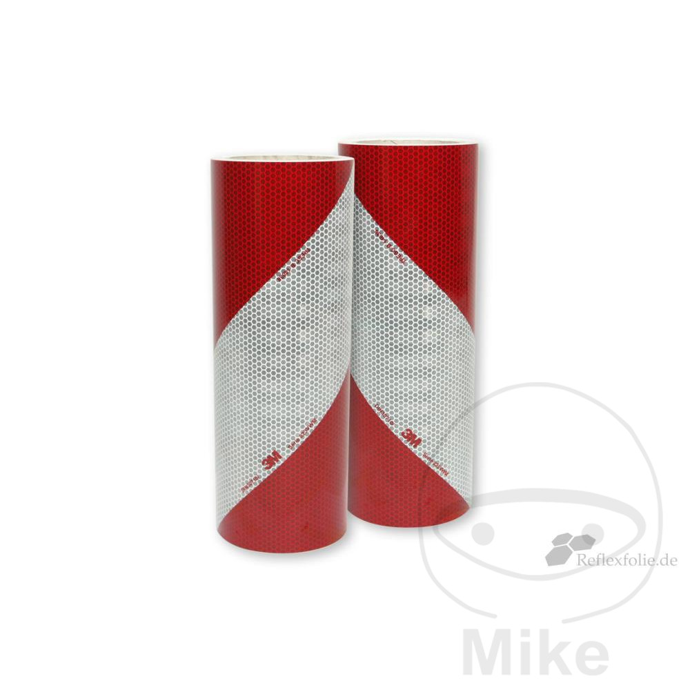 Bande de signalisation réfléchissante 14 ROL gauche + droite rouge blanc 3M