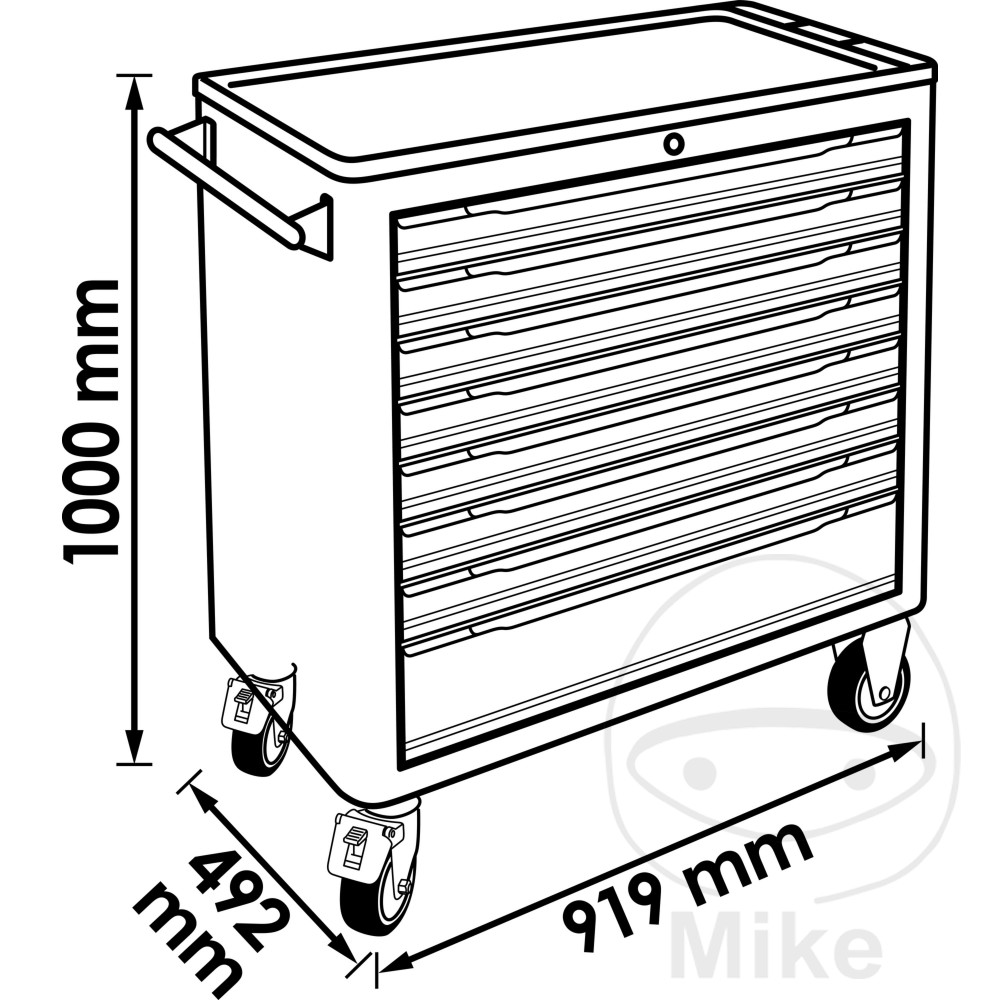 Servante à outils équipée 499TLG VIGOR V5434 - vue 2