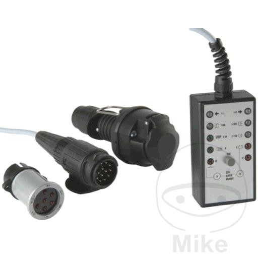Testeur de remorquage 12V 7 et 13 broches avec câble 5 m Herth & Buss