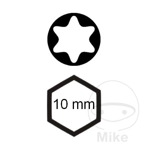 Embout de tournevis Torx T20 10 mm 6 pans Longueur 75 mm Condor Werkzeug - vue 2