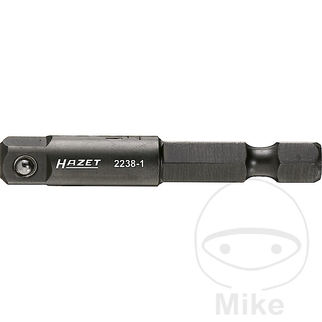 Adaptateur 1/4 6 Pans - 1/4 4KT Longueur 50 mm Hazet