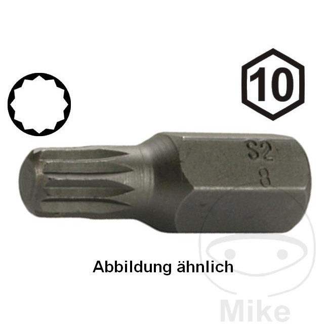 Embout de vissage Condor Werkzeug Dent de denture M5 10 mm 6 pans longueur 30 mm