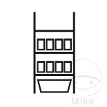 Rack de rangement Rapid pour 8 bidons de 20 L avec bac de rétention - vue 2