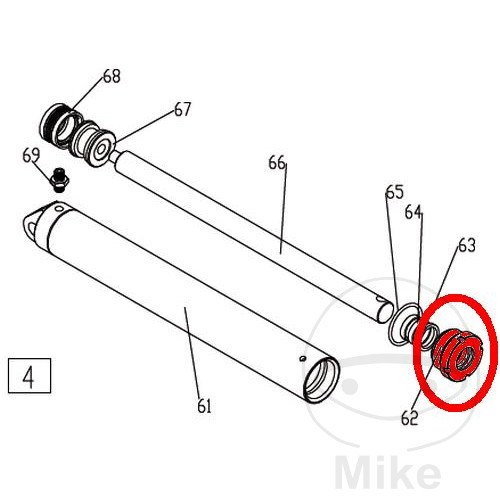 Tête hydraulique pour pont élévateur JMP 500 / LUX - vue 2