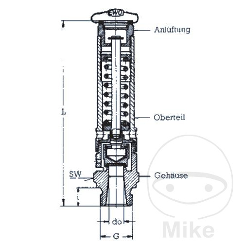 EWO Safety Vent R1 2 11 bar - Filtre à carburant - vue 2