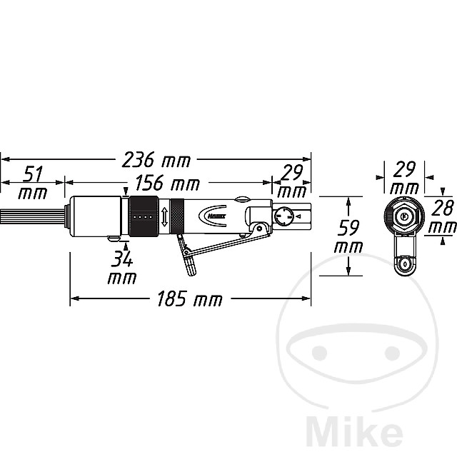 Mini dérouilleur pneumatique Hazet - vue 2