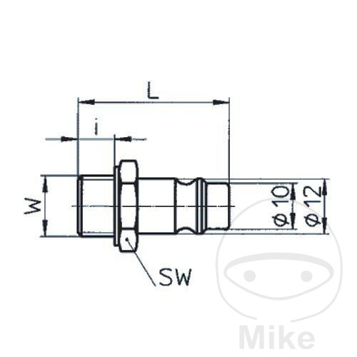 EWO Raccord nippel extérieur 1/4 - vue 2