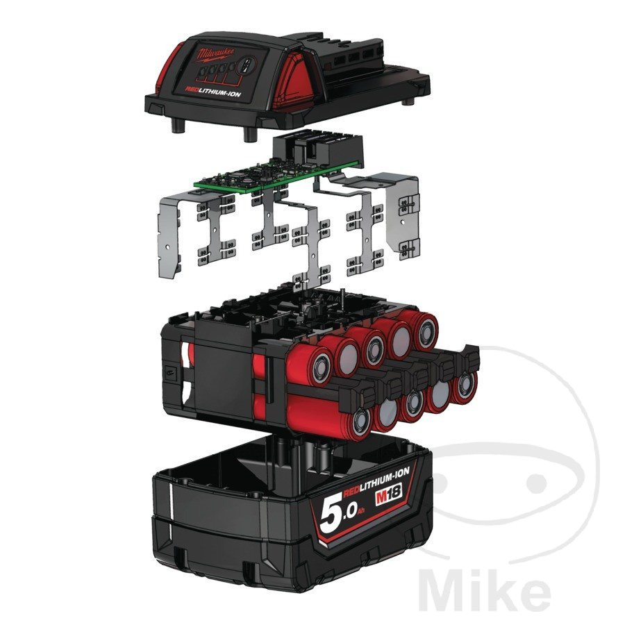 Batterie Milwaukee 18V 5Ah M18 B5 - vue 2