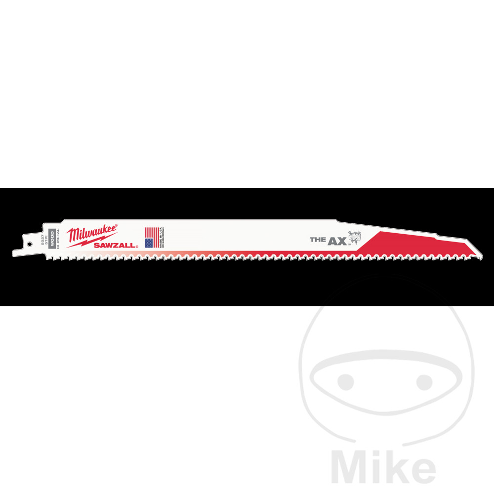 Lame de scie sabre 300x5 mm pour bois avec clous Milwaukee VE5 - vue 2