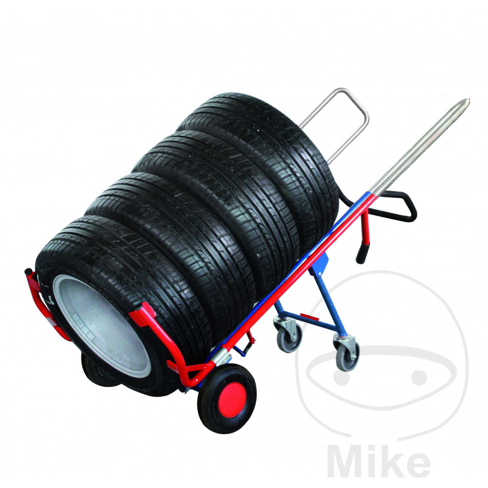 Chariot de pneus avec roue jockey Variofit pour 8 pneus - vue 4