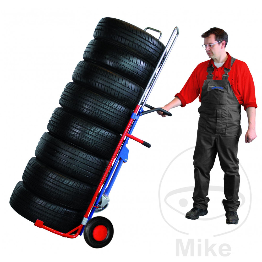 Chariot de pneus avec roue jockey Variofit pour 8 pneus - vue 5