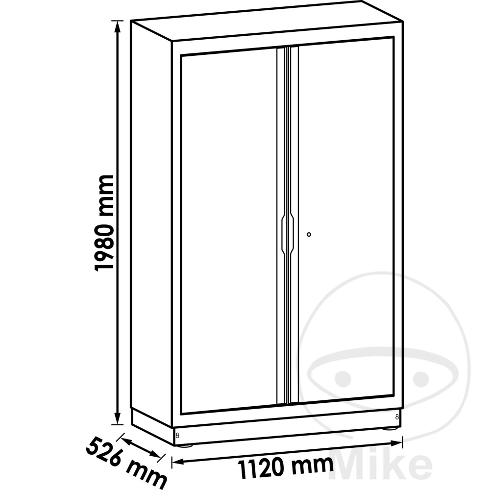 Armoire haute double portes battantes Vigor - vue 2