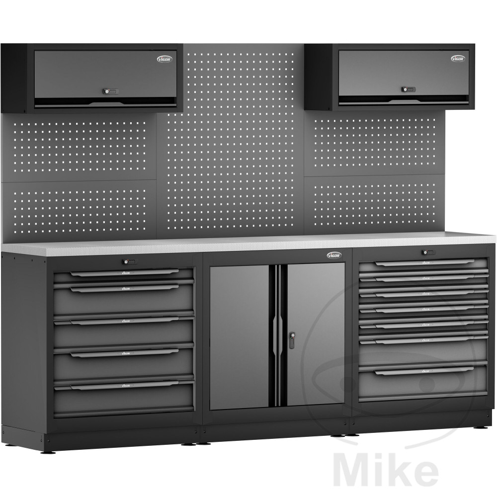Paroi de rangement combinée P2 inox Vigor
