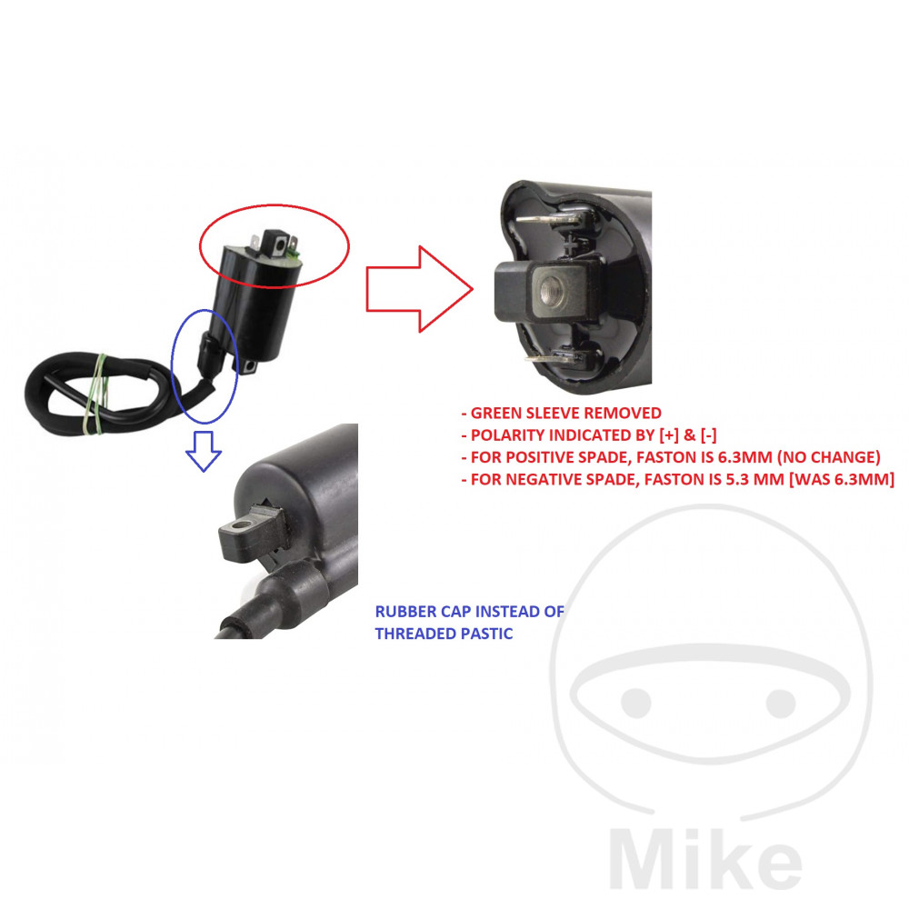 Bobine d'allumage 12V DZE - vue 2