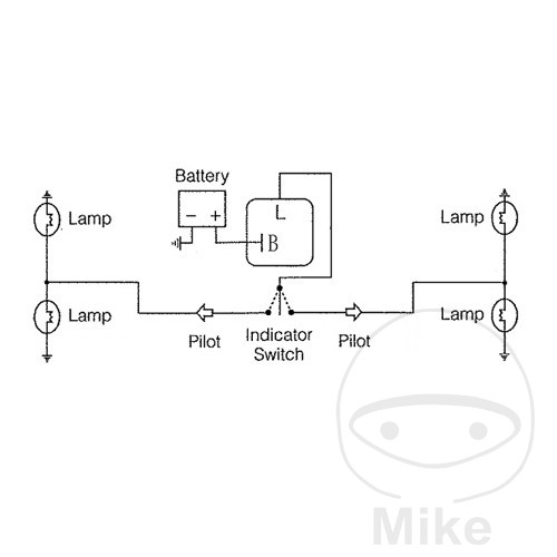 Clignotant relais électrique JMP 12V 2 broches - vue 2