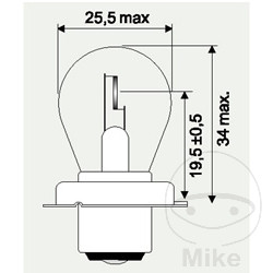 Lampe JMP 12V 15W P26S - vue 2