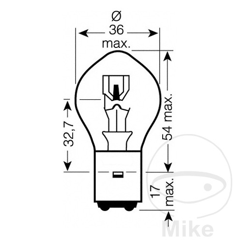 Lampe JMP 12V 35W BA20D - vue 2