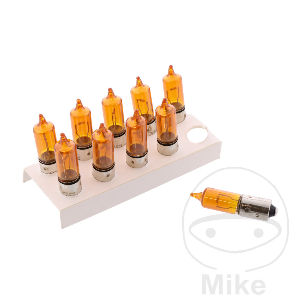 Ampoule 12V 21W JMP BAW9S jaune - Lot de 10 pièces - vue 2