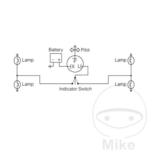 Relais clignotant mécanique JMP 6V 3 broches - vue 2