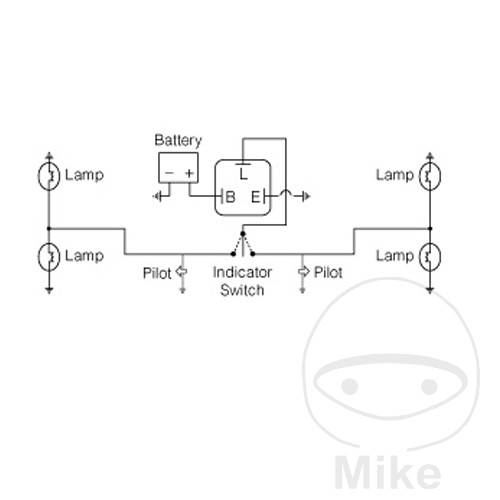 Relais clignotant électrique JMP 12V 3 broches - vue 2