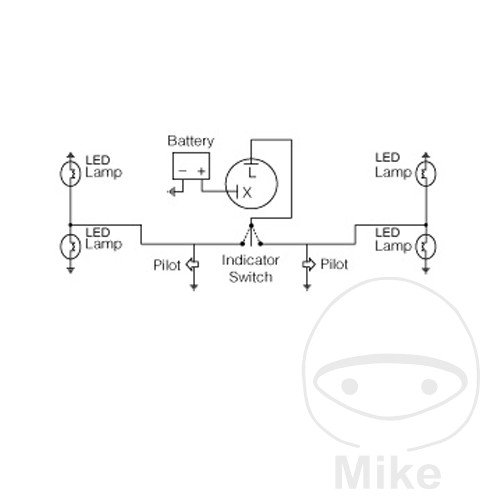 Relais clignotant électrique JMP 12V 2 broches - vue 2