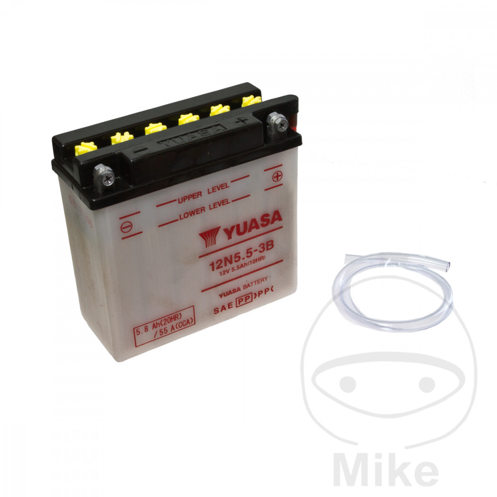 Batterie Moto 12N5.5-3B Yuasa JMT 7073042 - vue 2