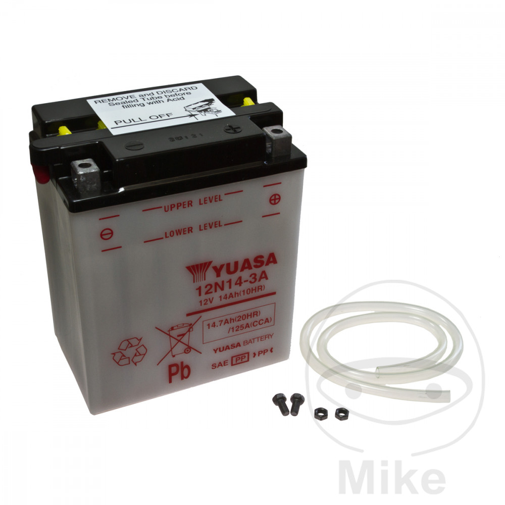 Batterie moto Yuasa 12N14-3A - vue 2
