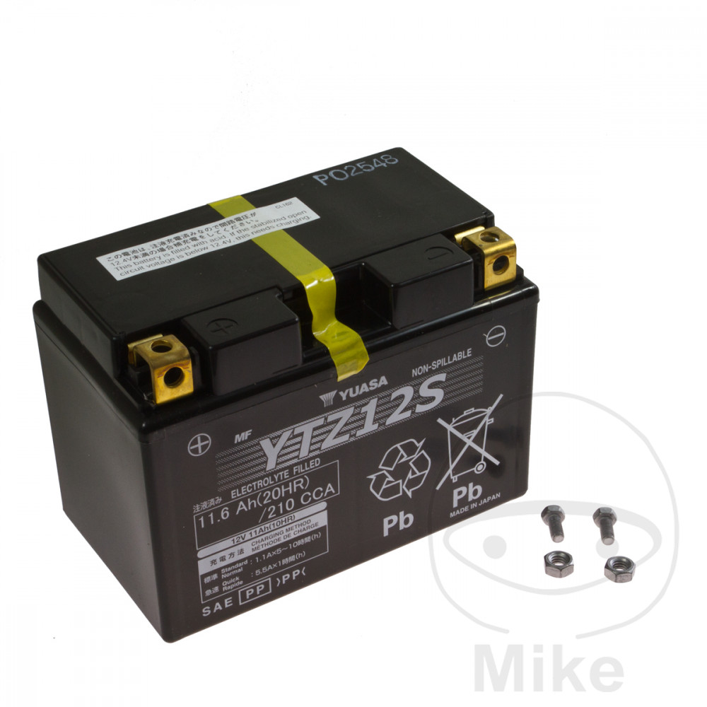 Batterie moto Yuasa YTZ12S humide 7070110 - vue 4
