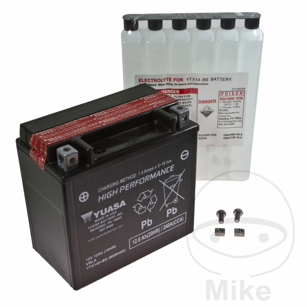 Batterie Moto Yuasa YTX14H-BS