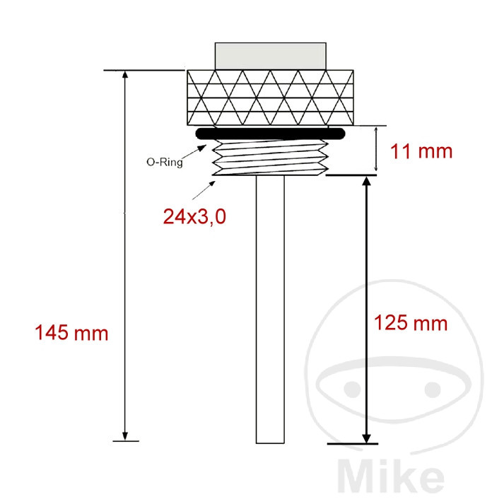 Jauge de température d'huile JMP 24X3MM 7090068 - vue 3