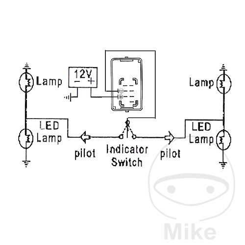 Relais de clignotant JMP 12V 7 pôles - vue 2
