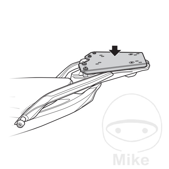 Support de Top Case SHAD - vue 6