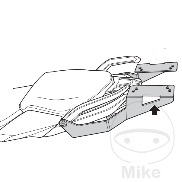 Support de Top Case SHAD - vue 6