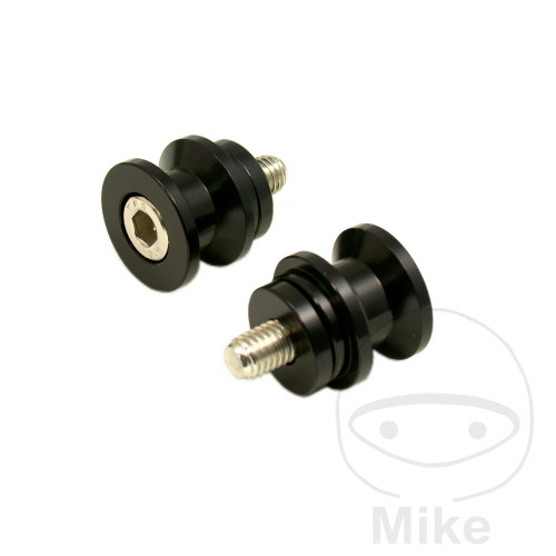 Diabolos de béquille M8 aluminium noir JMP