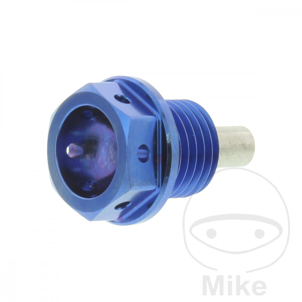Bouchon de vidange d'huile magnétique JMP M14x1,50 mm 12 mm Titan Bleu